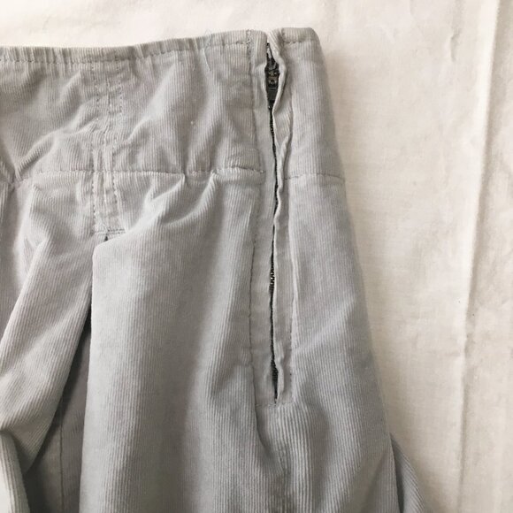 Free People Micro Mini Pleated Corduroy Skort in Gray Size 12 - Picture 5 of 16